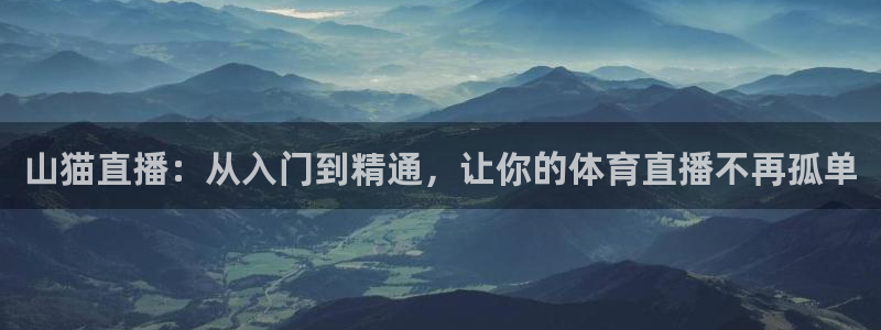 苹果斗球直播app下载：山猫直播：从入门到精通，让你的体育直播不再孤单